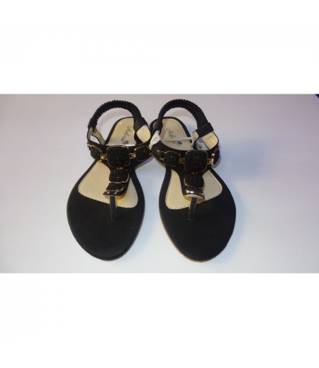 Adora AS025-1 Black Women Dress Sandals 