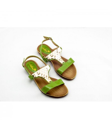 Adora AS036-2 Green Women Dress Sandals 