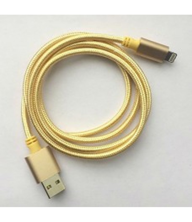 TUTONICA USB TO LIGHTNING CHARGING CABLE 1 METRE - GOLD 