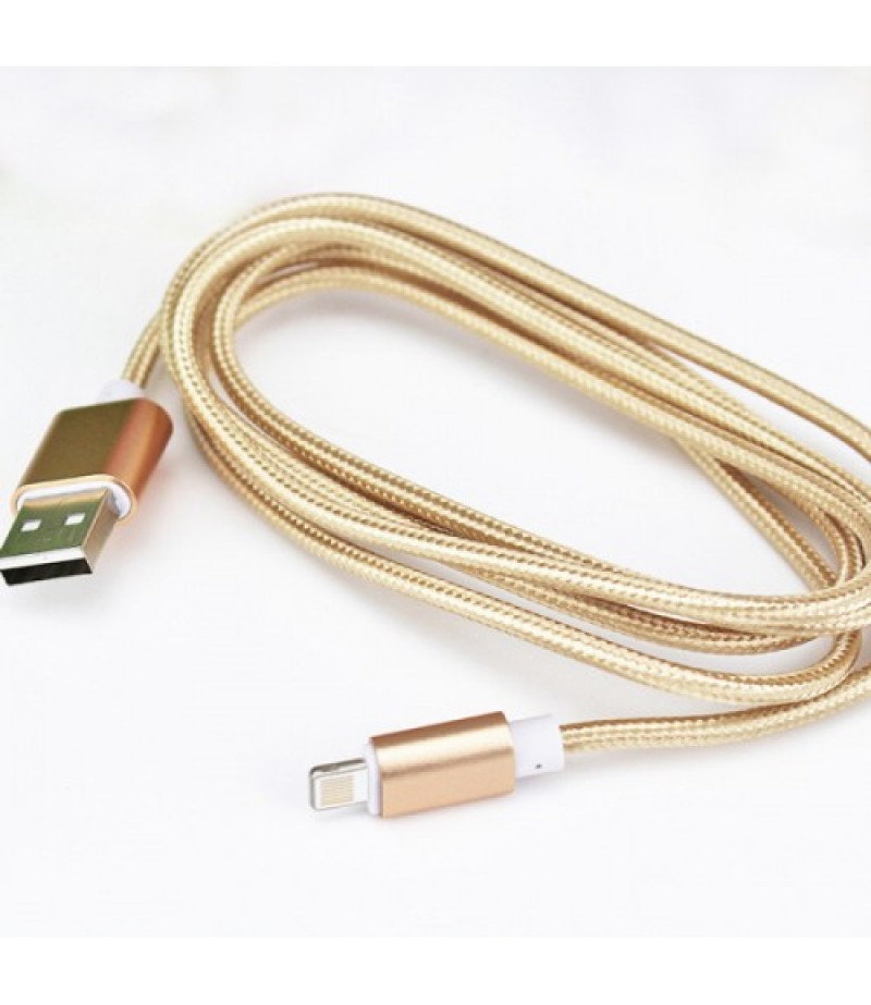 TUTONICA USB TO LIGHTNING CHARGING CABLE 1 METRE - GOLD 