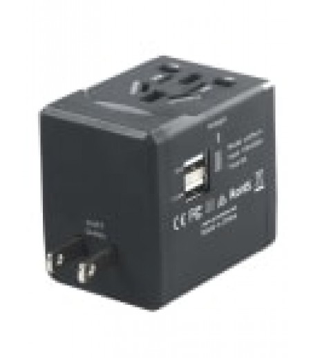 PROMATE INNOVATIVE MULTI-REGIONAL TRAVEL ADAPTER FOR USB-CHARGER DEVICES