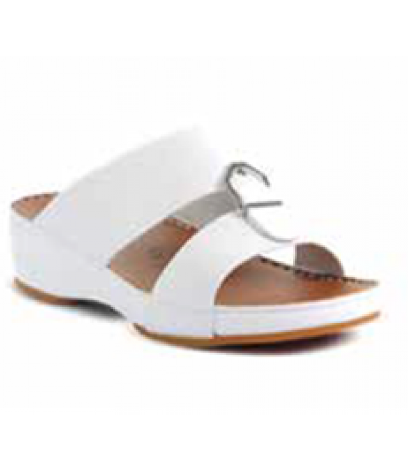 White Cow Leather Custom made Ortho Arabic Sandals