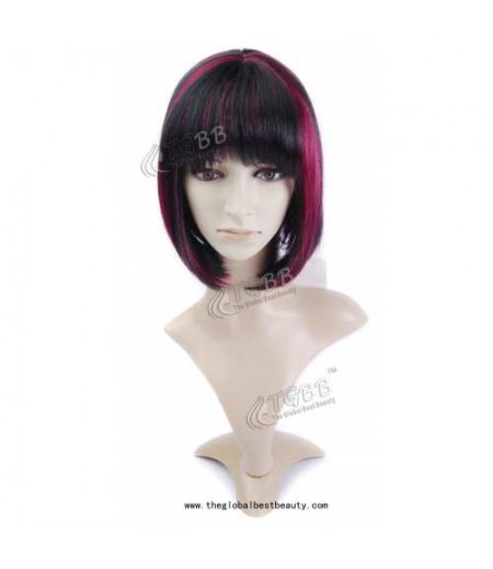 TGBB0042(The Stylish Medium Straight Mixed Color Newest Fashion Natural Top Quality Wigs)