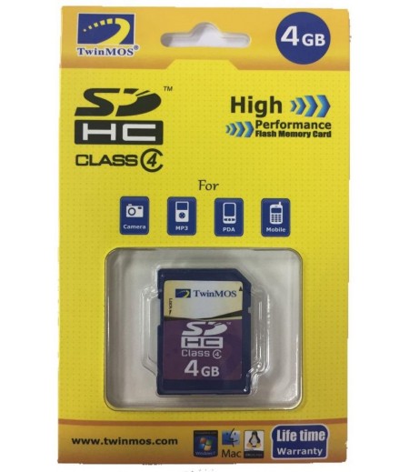 TWINMOS 4GB SDHC CLASS 4 