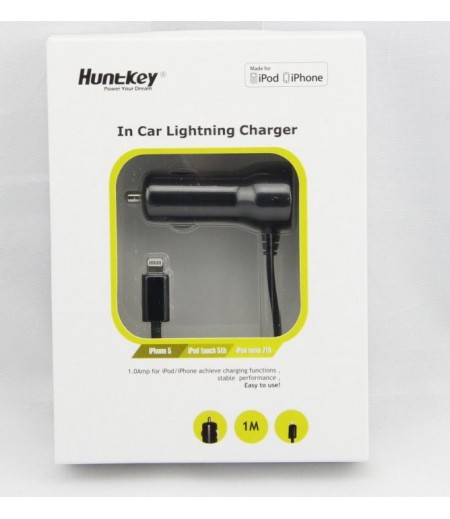 HUNTKEY 5W CAR CHARGER FOR IPHONE