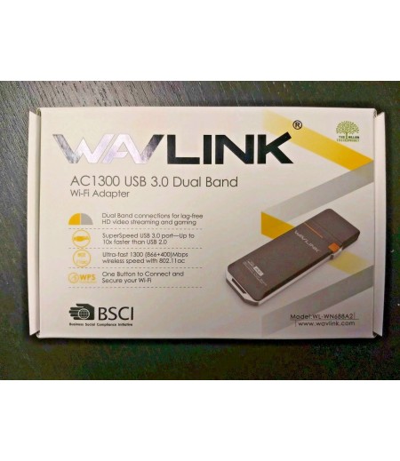 WAVLINK AC1200 SMART DUAL BAND WIRELESS USB ADAPTER