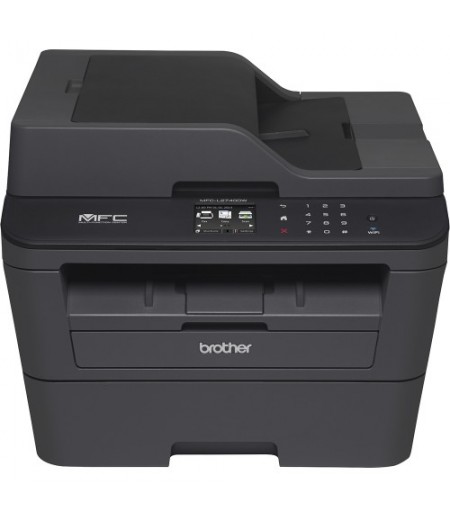 Brother - MFC-L2740DW Wireless Black-and-White All-in-One Laser Printer