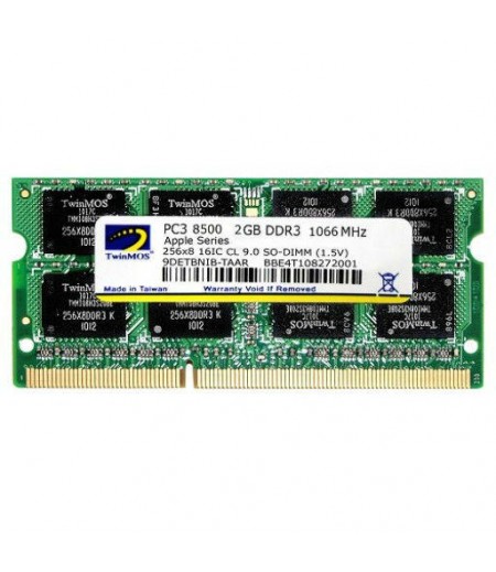 TWINMOS 2GB DDR3 1066 SO-DIMM for apple with Thermal Sensor