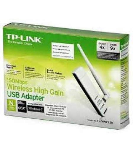 TPLINK 150Mbps High Gain Wireless USB Adapter TL-WN722N