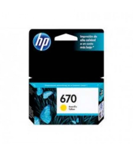 HP INK 670 YELLOW