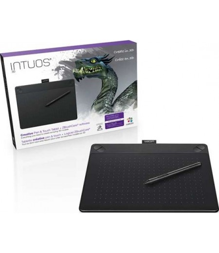 Wacom Intuos 3D Black Pen and Touch Medium CTH-690TK-N Tablet