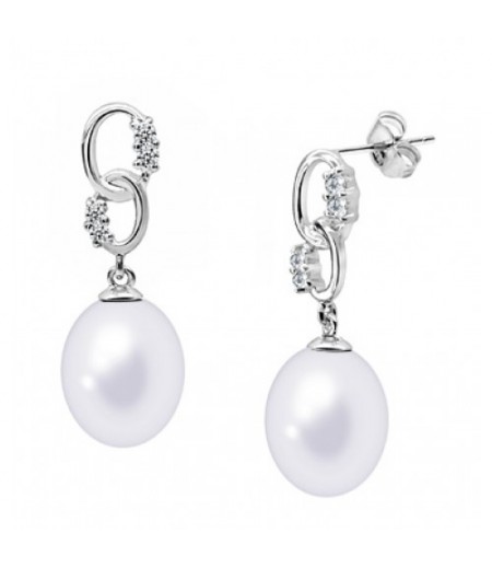 Silver Pearl Earring QESL1