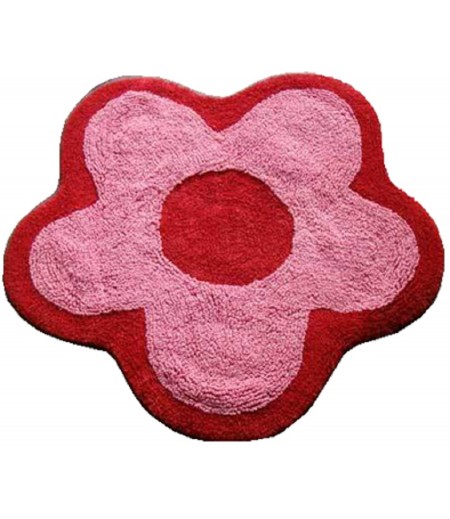 Pink Flower Bath Mat