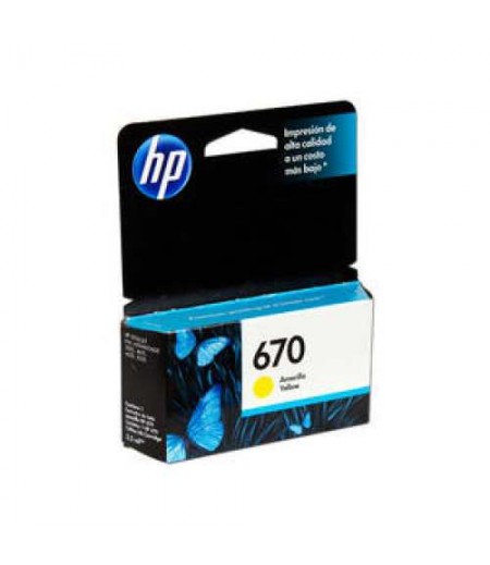 HP INK 670 YELLOW.
