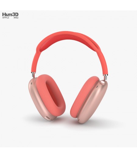 AirPods Max Pink with Red Headband